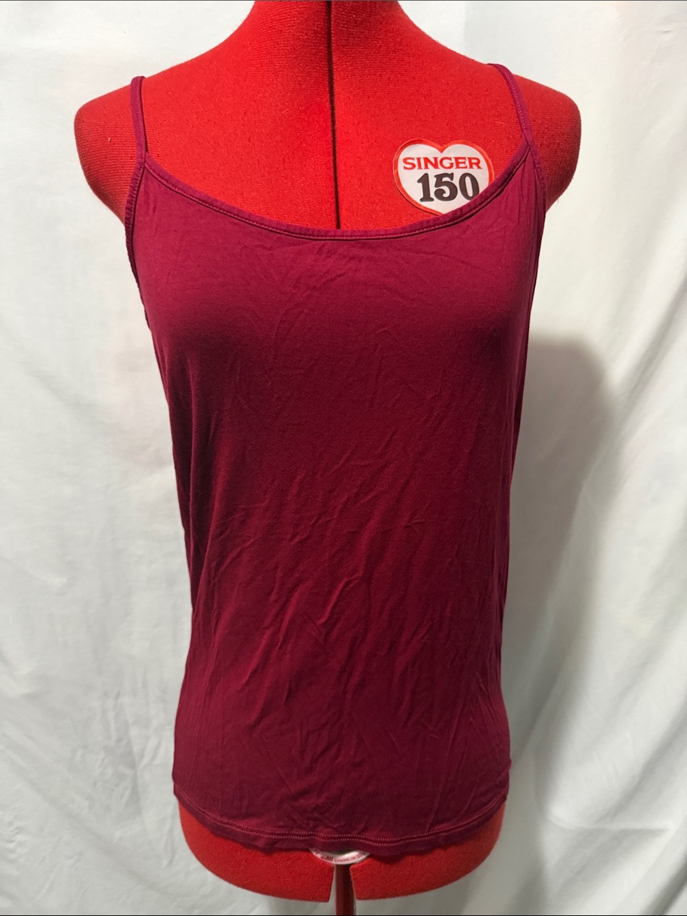 Women’s Slim Spaghetti Strap Camisole - Burgundy